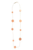 Collana geometrica lunga Lidia - metalic